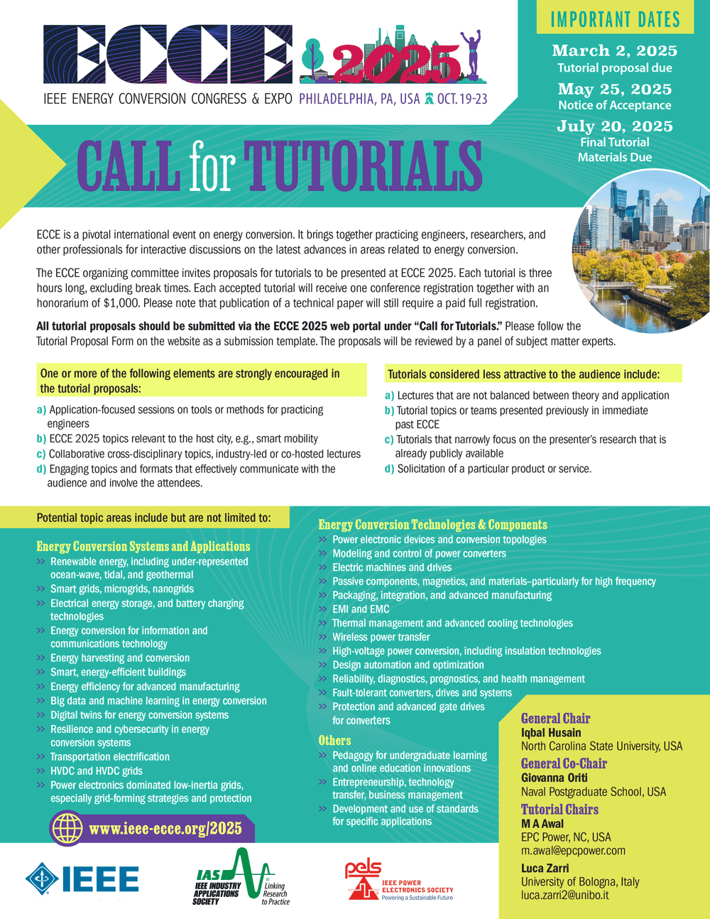 2025 Call for Tutorials