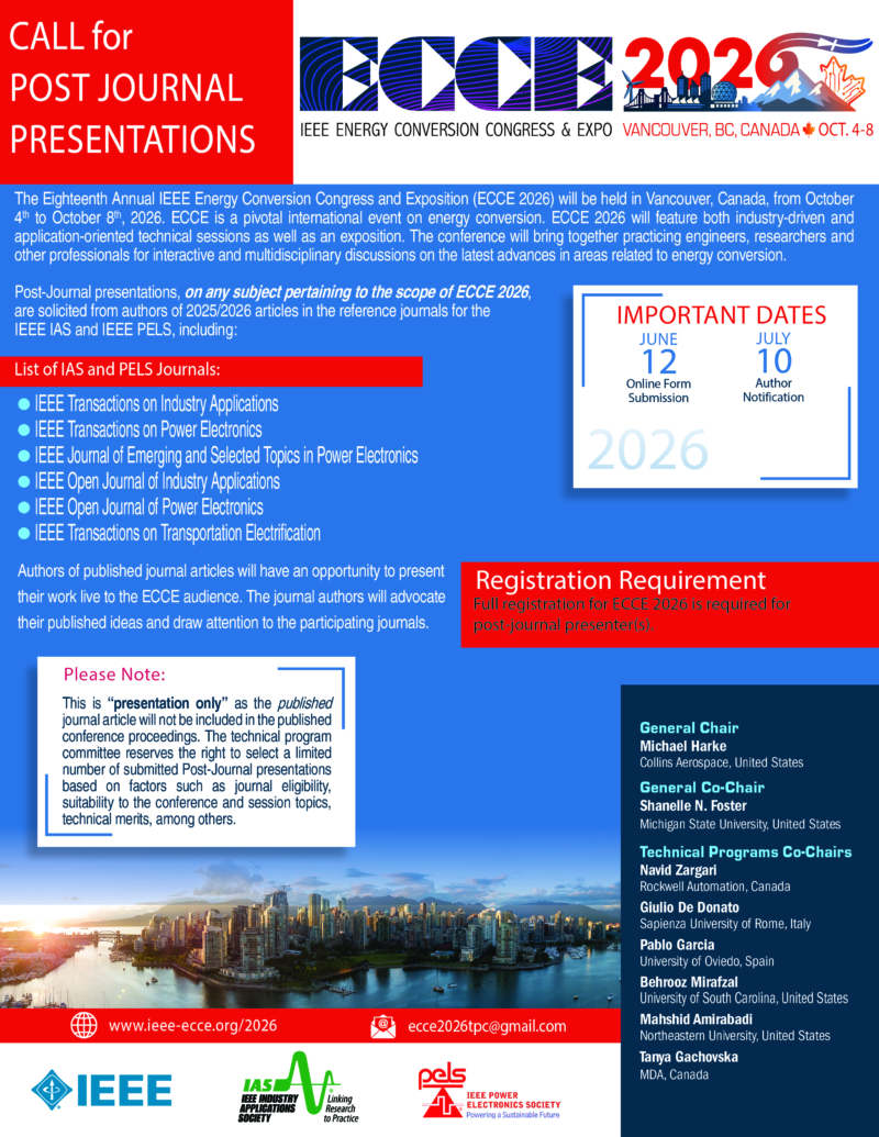 Post Journal Call for Post-Journal Presentations | 2026 ECCE Conference | Vancouver, CA